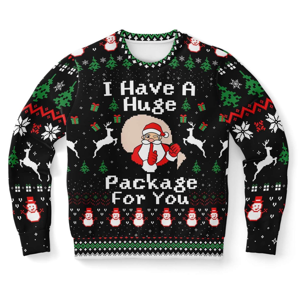 I have a Hug Package for You Christmas Ugly Sweater - Skullridding