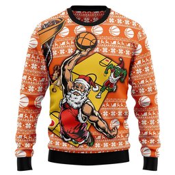 Basketball Ugly Christmas Sweater - Skullridding