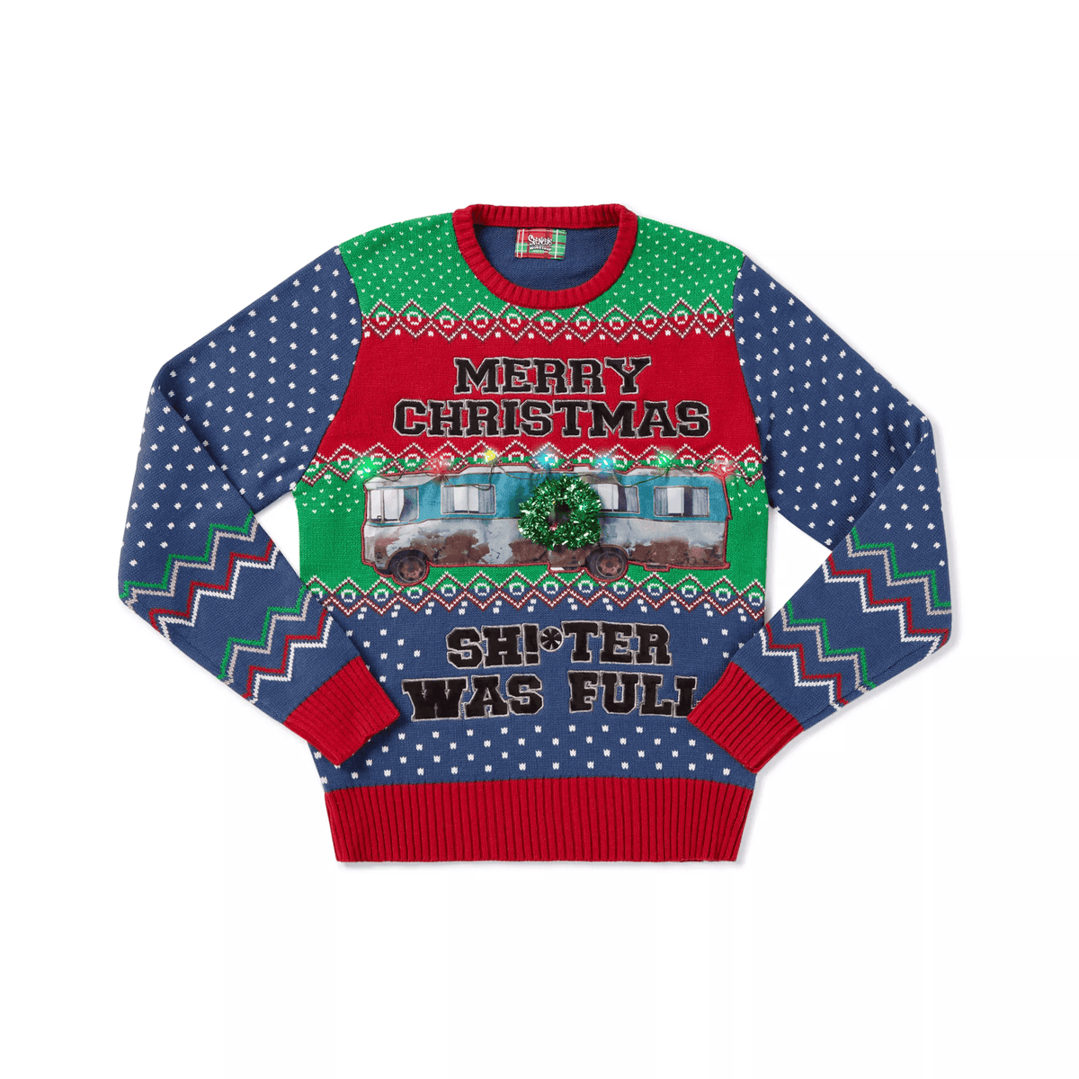 Shitter Was Full Ugly Christmas Sweater National Lampoon Christmas Vacation - Skullridding