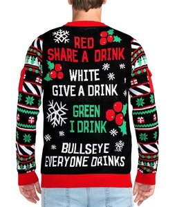 Drinking Game You Miss You Drink Ugly Christmas Sweater - Skullridding