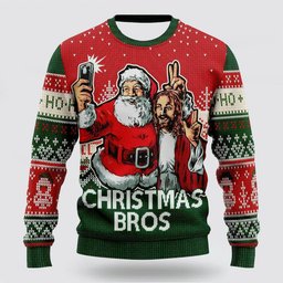 Christmas Bros Ugly Christmas Sweater - Skullridding