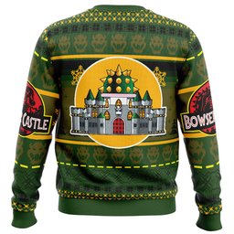 Bowser Castle Mario Bros Ugly Christmas Sweater - Skullridding