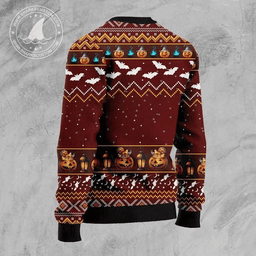Miniature Schnauzer Halloween Ugly Sweater - Skullridding
