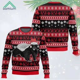 Honey Badger Ugly Christmas Sweater - Skullridding