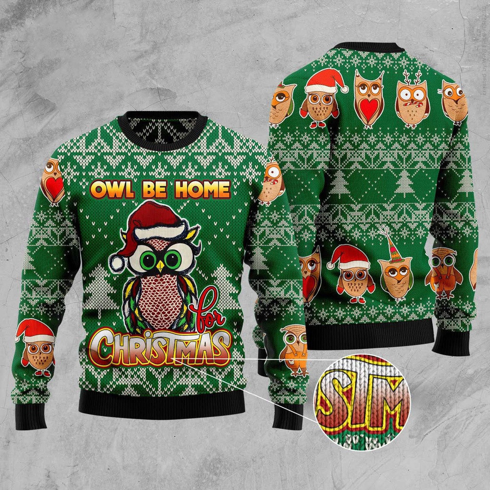 Be Home For Christmas Ugly Christmas Sweater - Skullridding