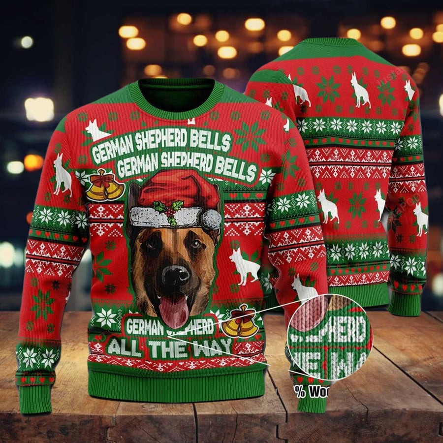 German Bells Merry Christmas Ugly Christmas Sweater - Skullridding