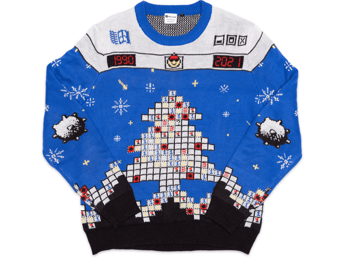 Microsoft Minesweeper Ugly Christmas Sweater - Skullridding