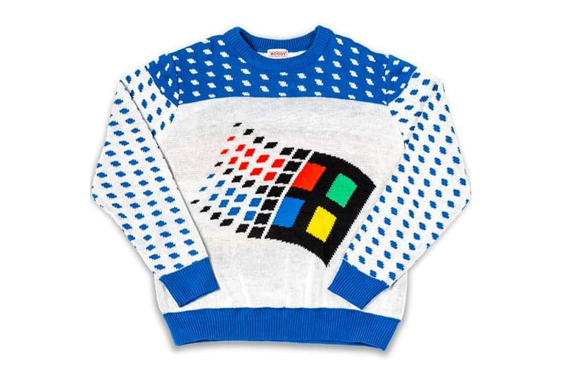 Vintage Microsoft Windows 95 Ugly Christmas Sweater - Skullridding