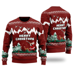 Duck Hunting Ugly Christmas Sweater - Skullridding