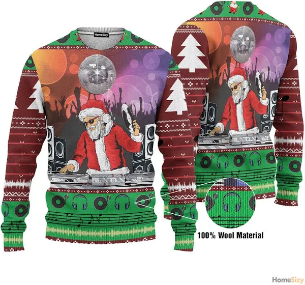 Cosplay DJ Santa Ugly Sweater - Skullridding