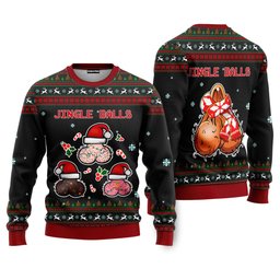 Jingle Balls Funny Ugly Christmas Sweater - Skullridding