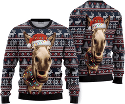 Donkey Funny Colorful Light Funny Ugly Christmas Sweater - Skullridding