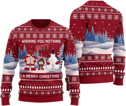 Wishing You Nothing Butt A Merry Christmas Ugly Sweater - Skullridding