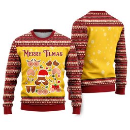Merry Tilmas Funny Ugly Christmas Sweater - Skullridding