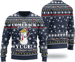 2024 The Comeback Is Gonna Be YUGE Ugly Sweater - Skullridding