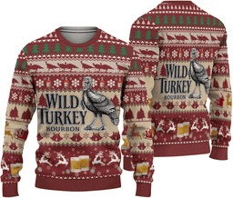 Wild Turkey Bourbon Ugly Sweater - Skullridding