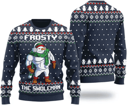 Frosty Swoleman Ugly Christmas Sweater - Skullridding