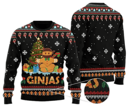 Ginjas Cookie Christmas Ugly Sweater - Skullridding