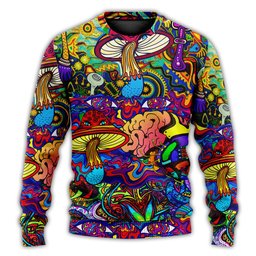 Hippie Mushroom Colorful Lover Christmas Ugly Sweater - Skullridding