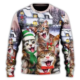 Christmas Cat I'm The Only One You Need Christmas Ugly Sweater - Skullridding