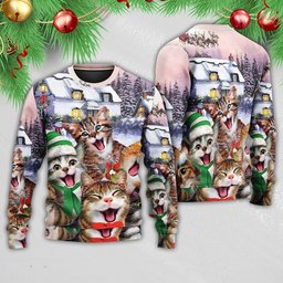 Christmas Cat I'm The Only One You Need Christmas Ugly Sweater - Skullridding