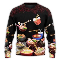 Food Ramen Fast Food Delicious Ugly Christmas Sweaters - Skullridding