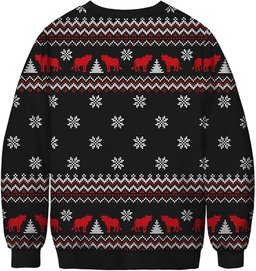Cow Merry Kiss M Yass Ugly Christmas Sweater - Skullridding