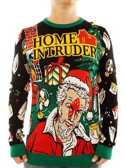 Home Intruder Ugly Christmas Sweater - Skullridding