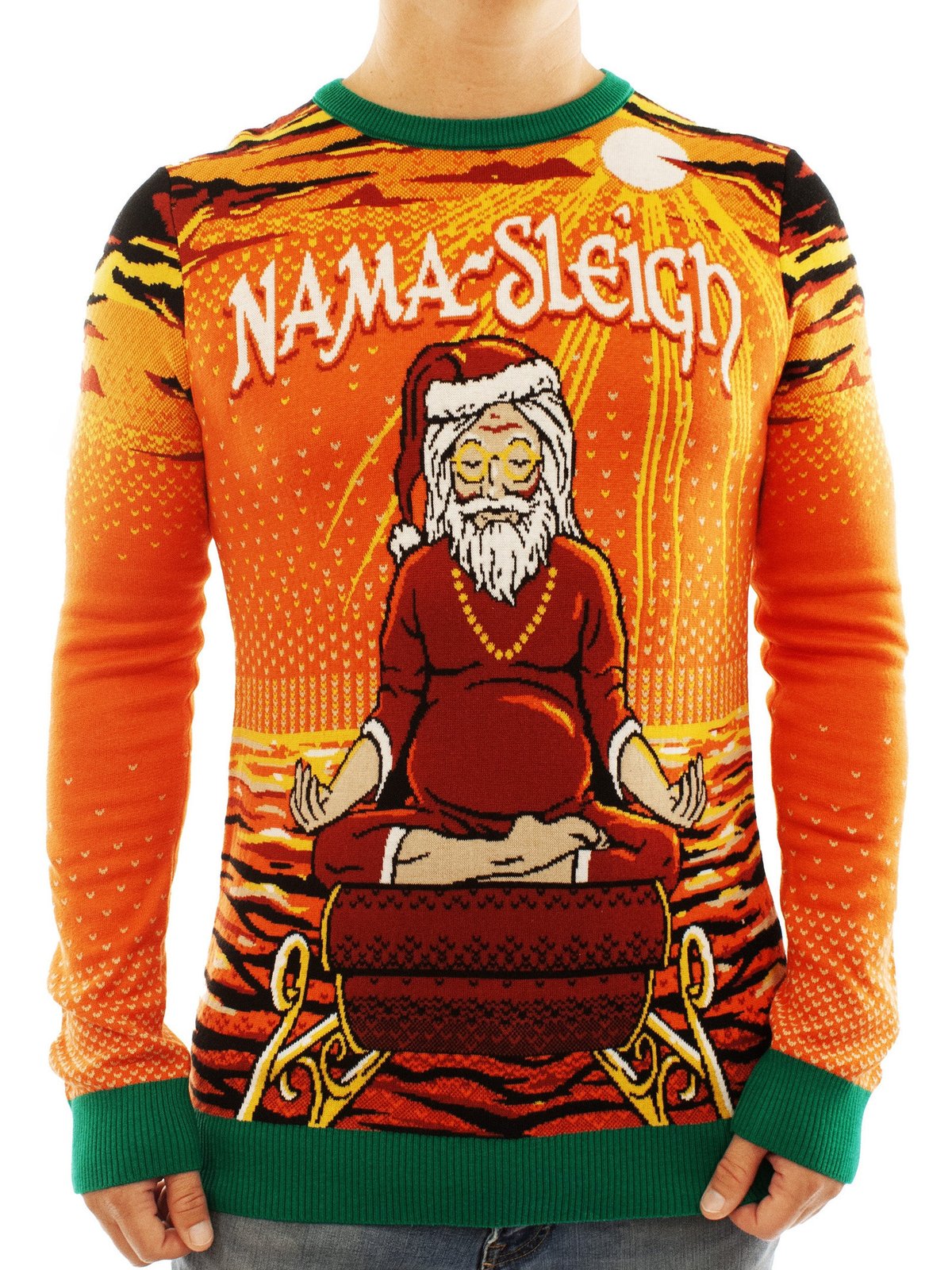 Nama Sleigh Ugly Christmas Sweater - Skullridding