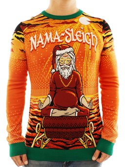 Nama Sleigh Ugly Christmas Sweater - Skullridding