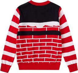 Christmas Stockings and Fireplace Ugly Christmas Sweater - Skullridding