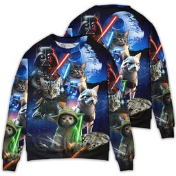 Cat All Star Ugly Christmas Sweater - Skullridding