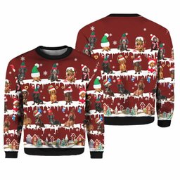 Dachshund Lover Ugly Christmas Sweater - Skullridding