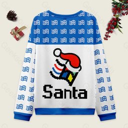 Micro Santa Windows 98 Ugly Christmas Sweater