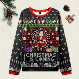 Santa of Thrones Christmas Is Coming Ugly Christmas Sweater
