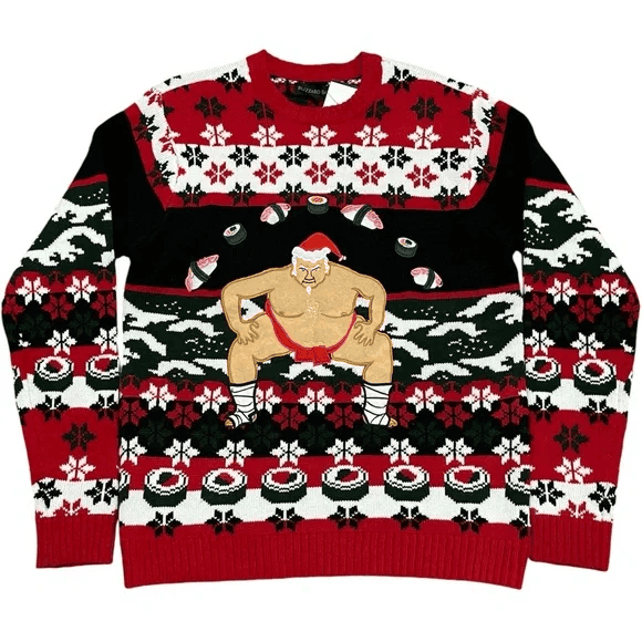 Sumo Santa Ugly Christmas Sweater