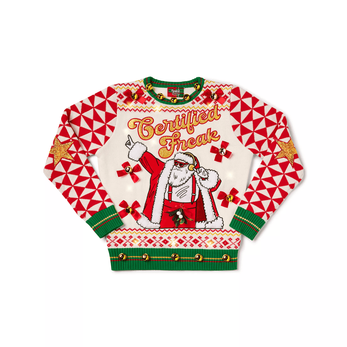 Santa Certified Freak Ugly Christmas Sweater