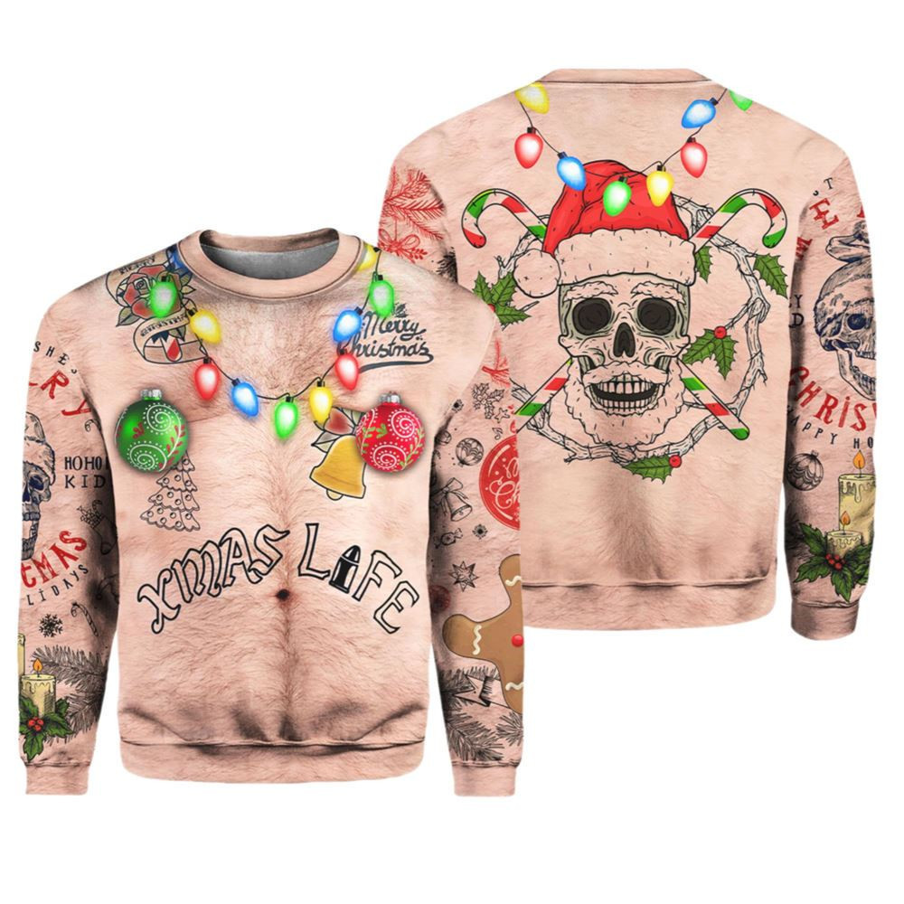 Christmas Topless Life Ugly Christmas Sweater