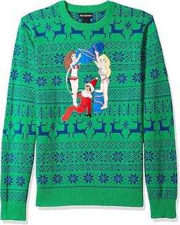 Alex Stevens Drunk Elf Ugly Christmas Sweater