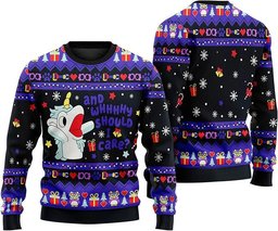 Unicorn and Why Should I Care Ugly Christmas Sweater