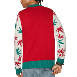Weed Leaf Light That Shit Up Ugly Christmas Sweater