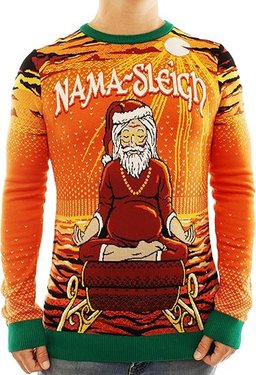 Santa Nama-sleigh Ugly Christmas Sweater