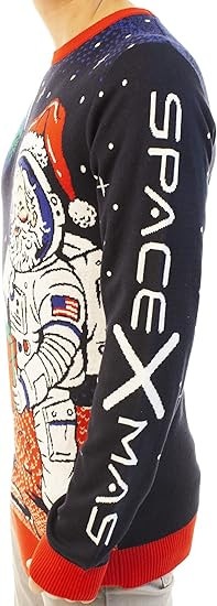 Santa Space Gift for Alien SpaceXmas Ugly Christmas Sweater