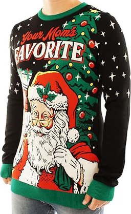 Santa Your Mom's Favorite Ugly Christmas Sweater