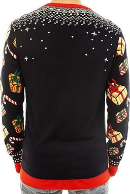 Skateboard Santa Deliver Presents Ugly Christmas Sweater