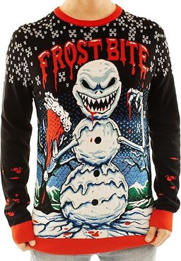 Snowman Frost Bite Ugly Christmas Sweater