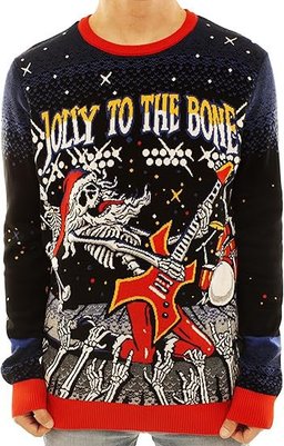 Jolly to the Bone Ugly Christmas Sweater