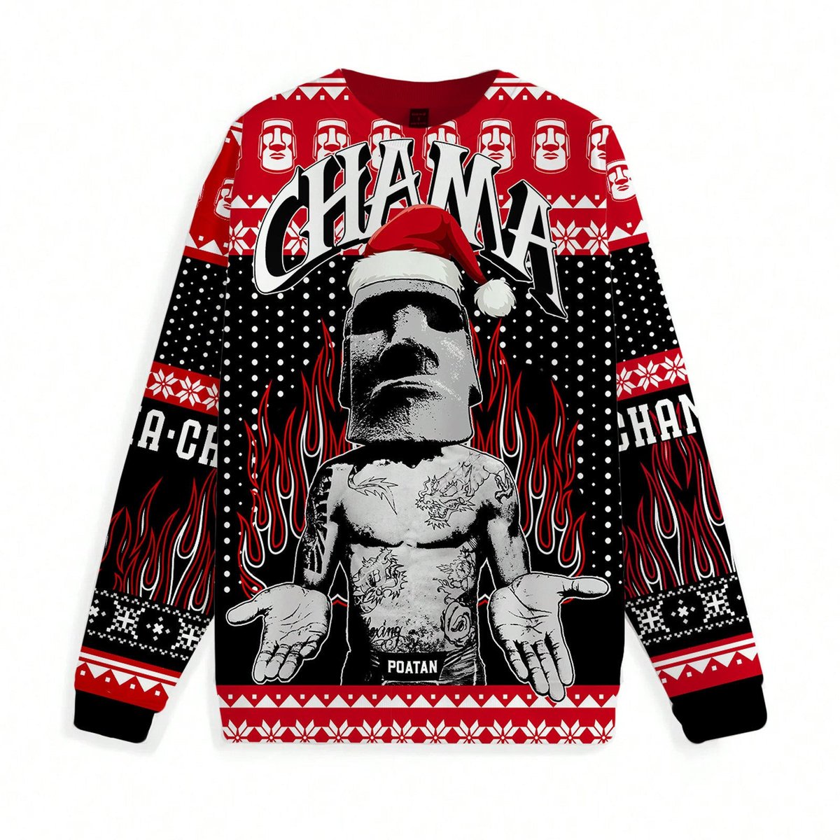 Alex Pereira Chama Ugly Christmas Sweater