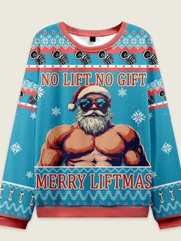 No Lift No Gift Merry Liftmas Ugly Christmas Sweater
