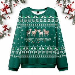 Merry Cows Ugly Christmas Sweater